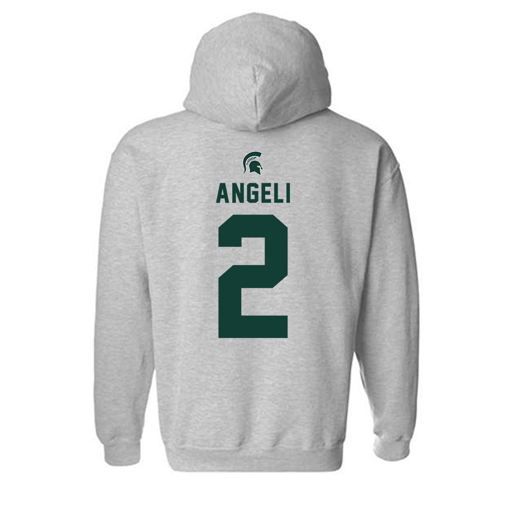 Michigan State - NCAA Women's Field Hockey : Nina Angeli - Generic Shersey Hooded Sweatshirt-1