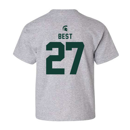 Michigan State - NCAA Men's Ice Hockey : Gavin Best - Generic Shersey Youth T-Shirt-1