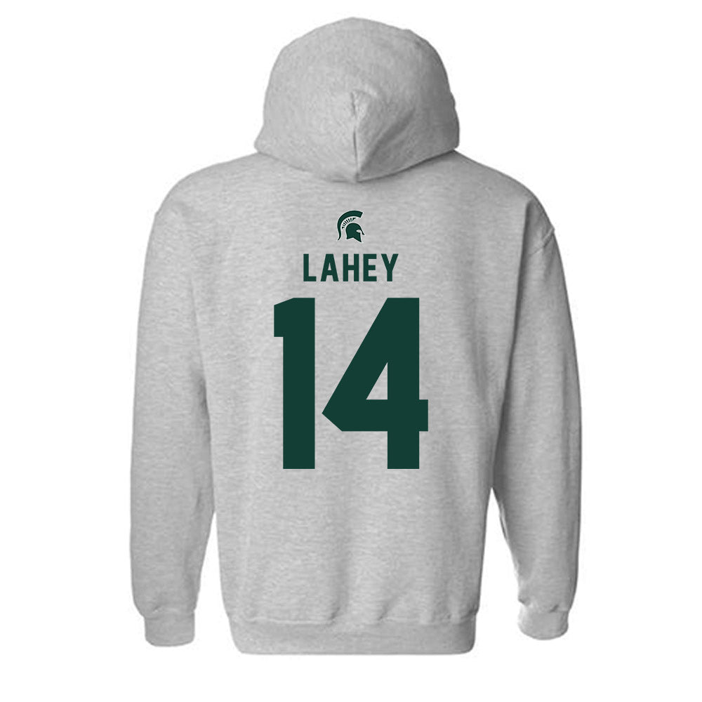 Michigan State - NCAA Men's Ice Hockey : Matt Lahey - Generic Shersey Hooded Sweatshirt-1
