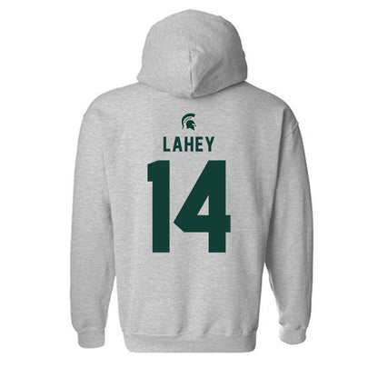 Michigan State - NCAA Men's Ice Hockey : Matt Lahey - Generic Shersey Hooded Sweatshirt-1
