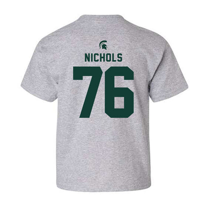 Michigan State - NCAA Football : Drew Nichols - Generic Shersey Youth T-Shirt-1