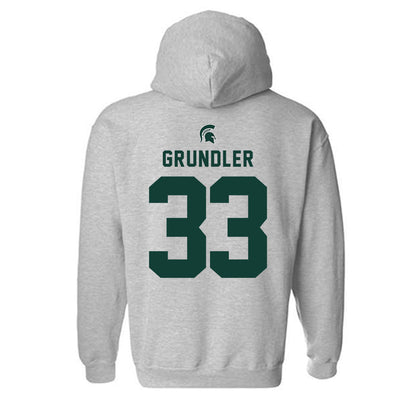Michigan State - NCAA Women's Soccer : Lexi Grundler - Generic Shersey Hooded Sweatshirt