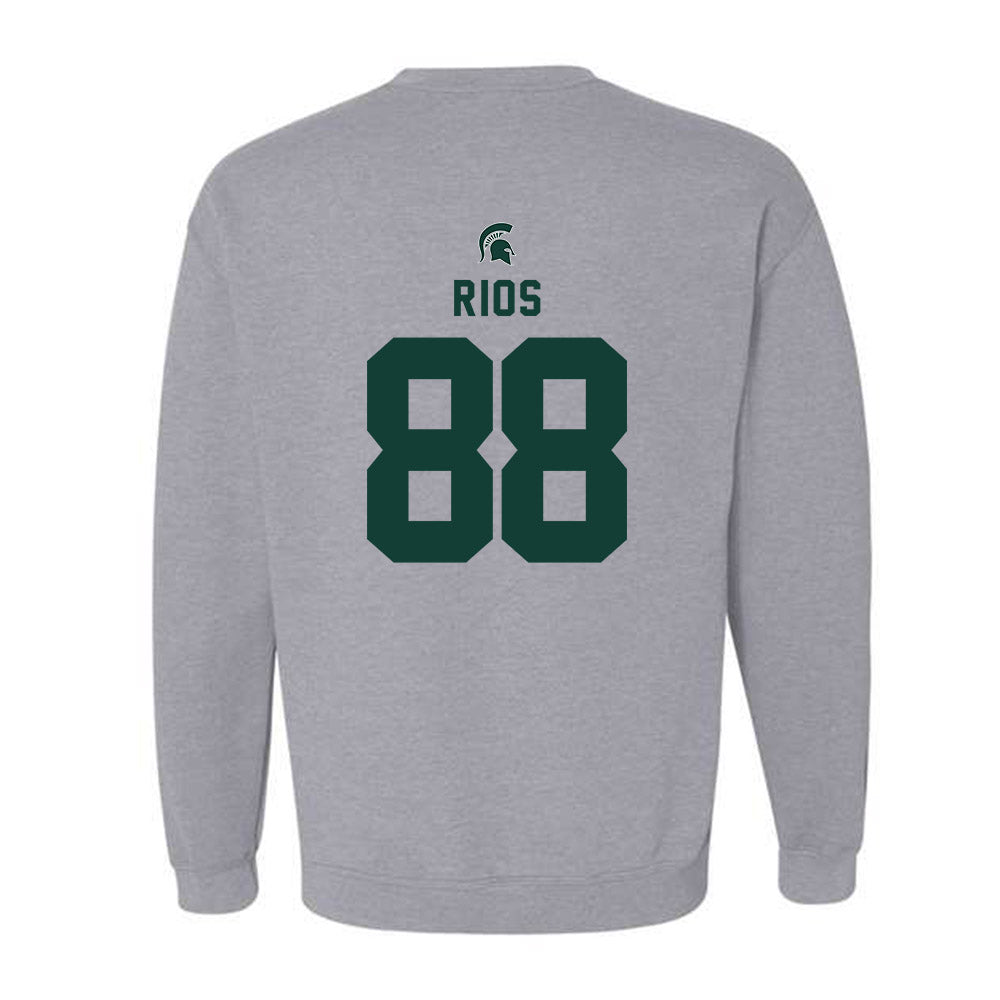 Michigan State - NCAA Football : Kai Rios - Generic Shersey Crewneck Sweatshirt-1