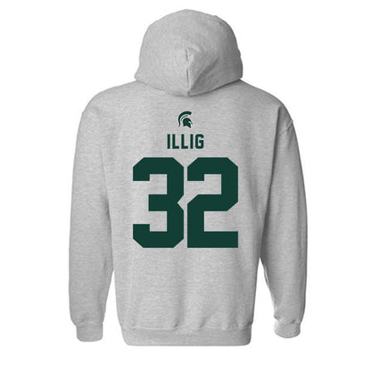 Michigan State - NCAA Women's Soccer : Maggie Illig - Generic Shersey Hooded Sweatshirt