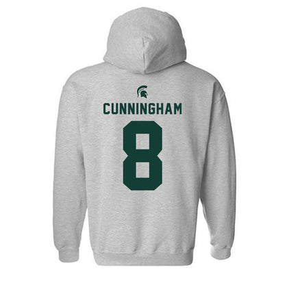 Michigan State - NCAA Softball : Ella Cunningham - Generic Shersey Hooded Sweatshirt-1