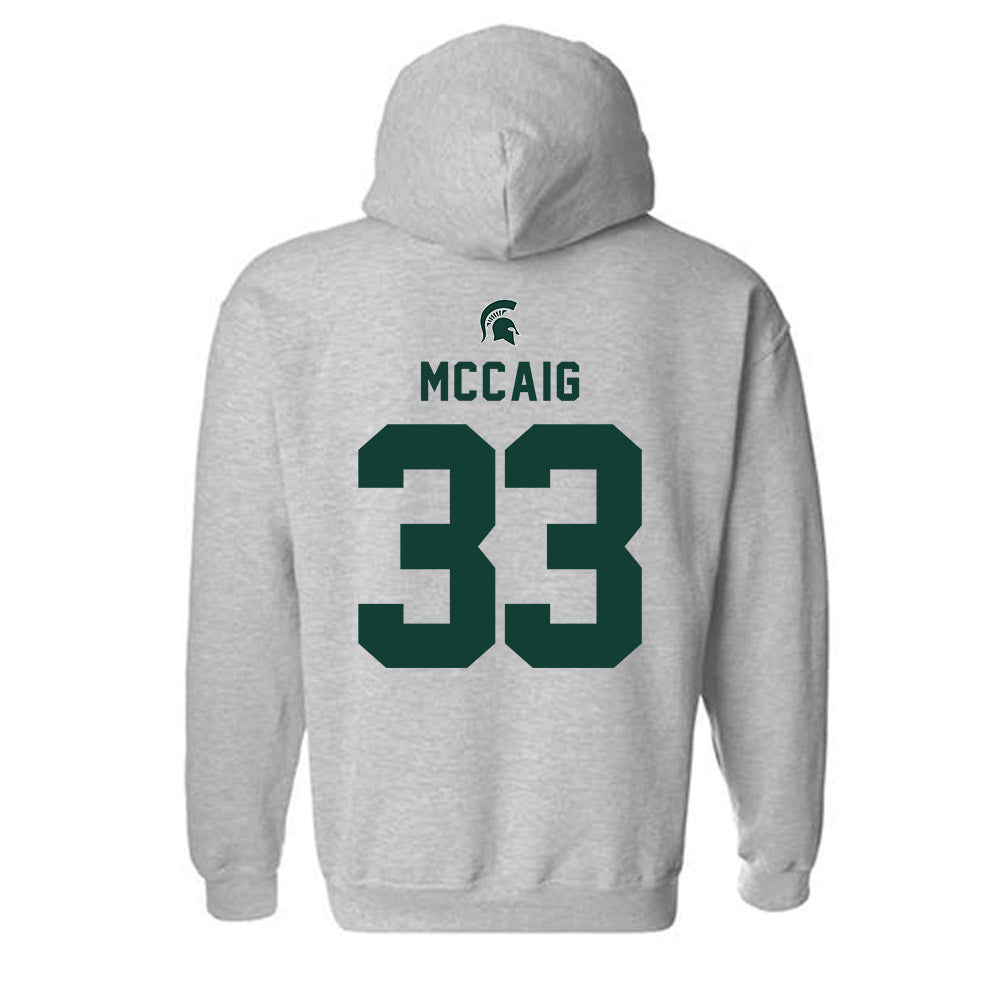 Michigan State - NCAA Football : Jaxon McCaig - Generic Shersey Hooded Sweatshirt