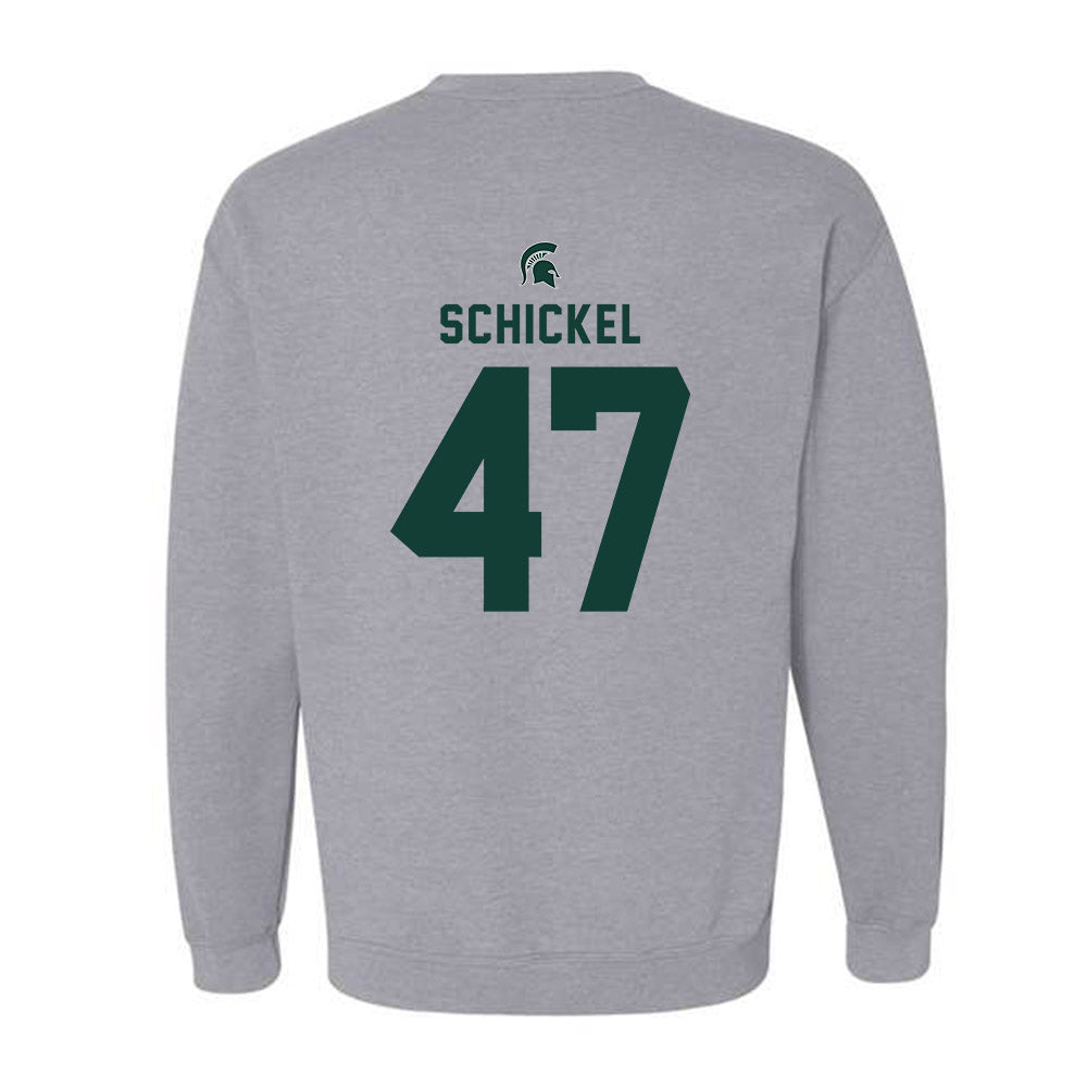 Michigan State - NCAA Football : Kaden Schickel - Generic Shersey Crewneck Sweatshirt-1