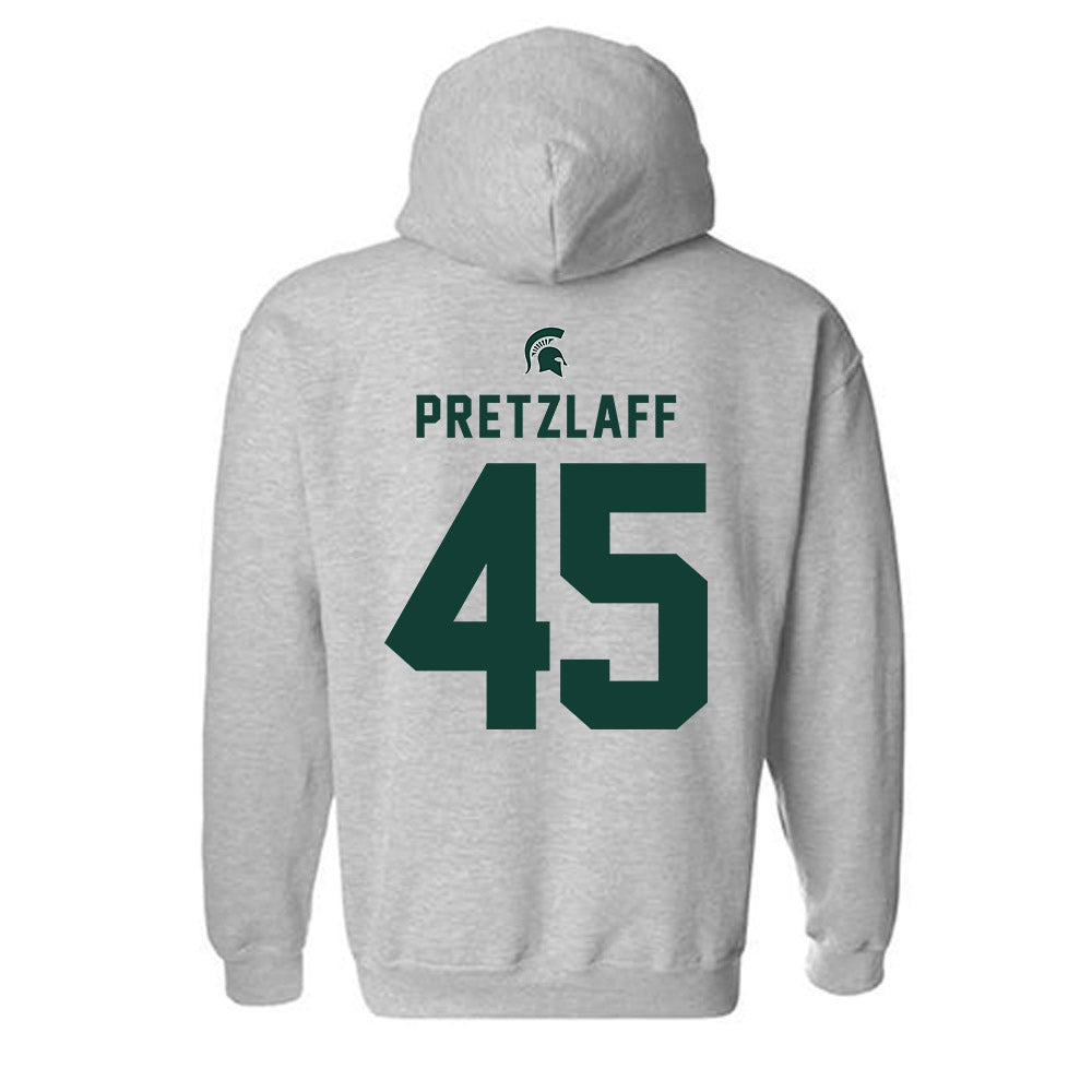 Michigan State - NCAA Football : Brady Pretzlaff - Generic Shersey Hooded Sweatshirt