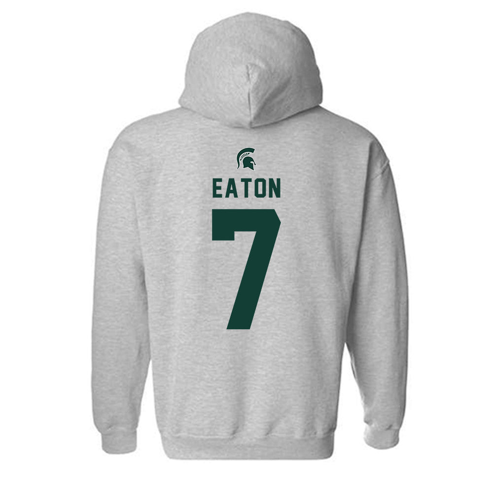 Michigan State - NCAA Football : Joshua Eaton - Generic Shersey Hooded Sweatshirt-1