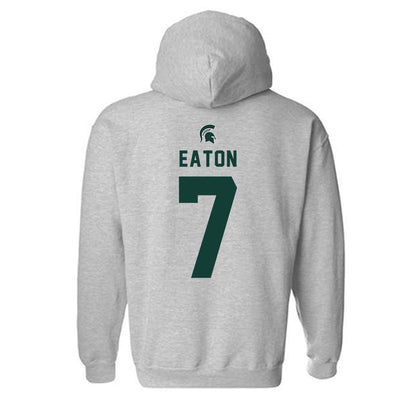 Michigan State - NCAA Football : Joshua Eaton - Generic Shersey Hooded Sweatshirt-1