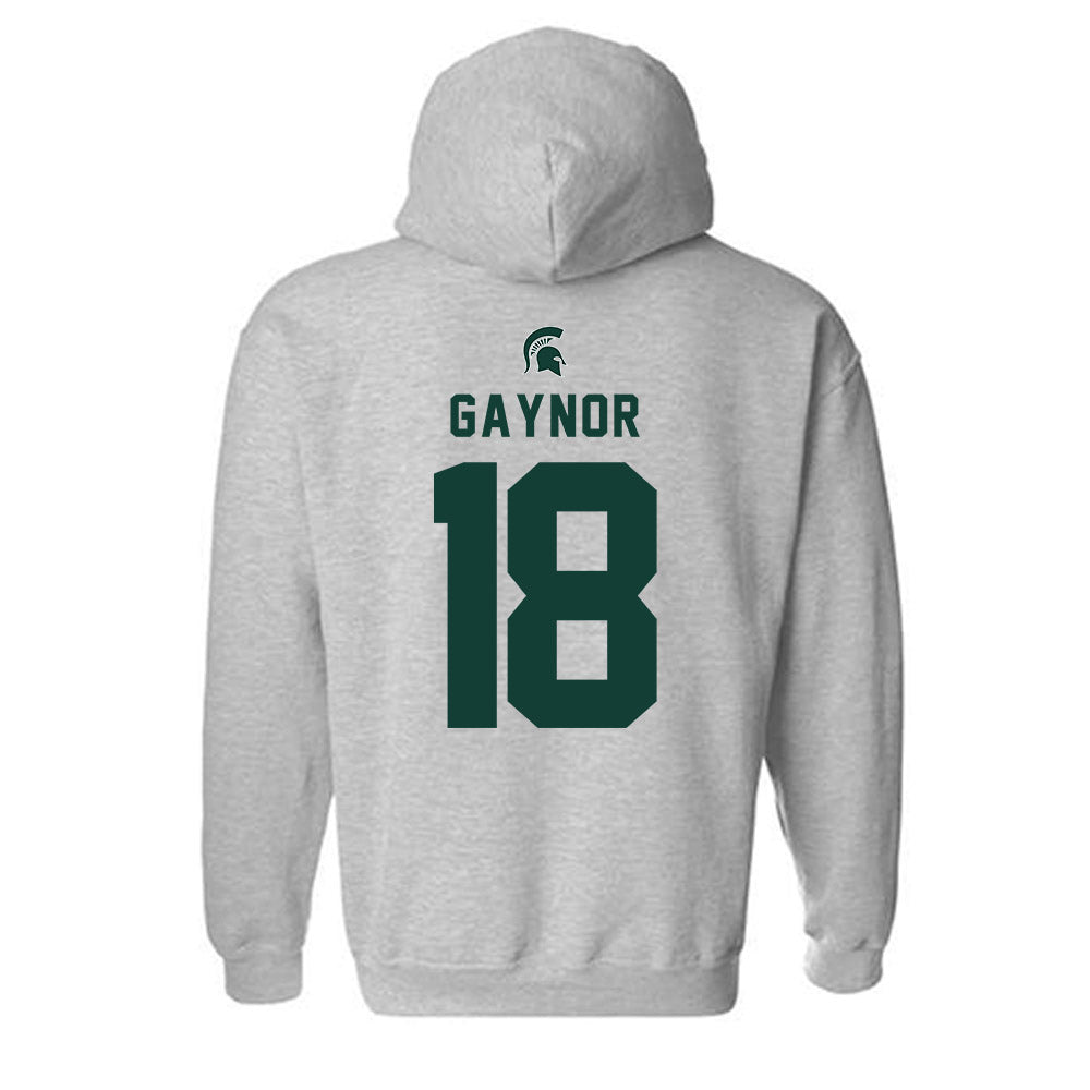 Michigan State - NCAA Women's Soccer : Justina Gaynor - Generic Shersey Hooded Sweatshirt