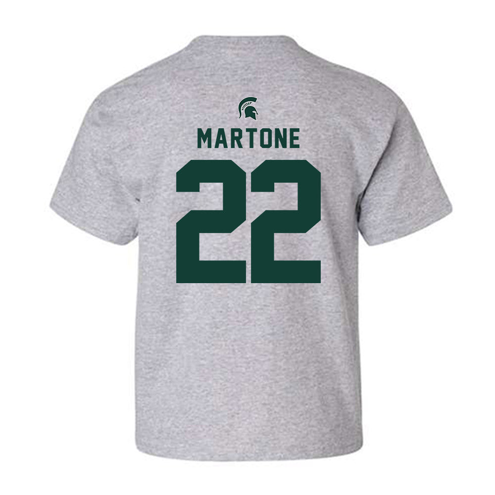 Michigan State - NCAA Men's Ice Hockey : Porter Martone - Generic Shersey Youth T-Shirt-1