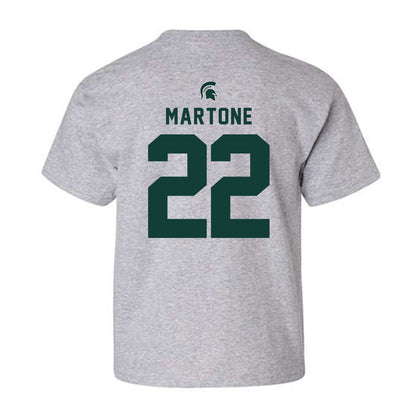 Michigan State - NCAA Men's Ice Hockey : Porter Martone - Generic Shersey Youth T-Shirt-1