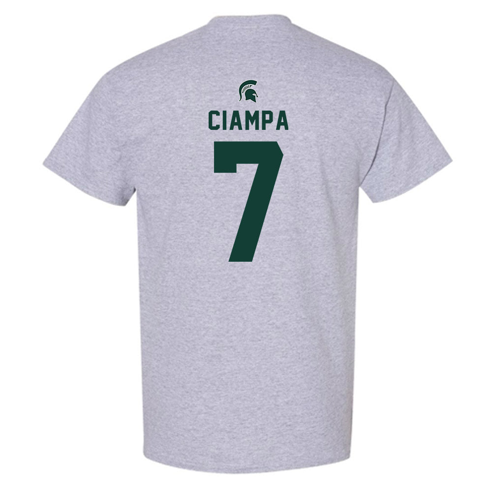 Michigan State - NCAA Women's Soccer : Aubree Ciampa - Generic Shersey T-Shirt-1