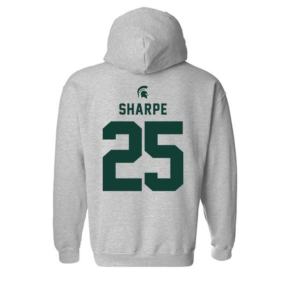 Michigan State - NCAA Baseball : Reggie Sharpe - Generic Shersey Hooded Sweatshirt