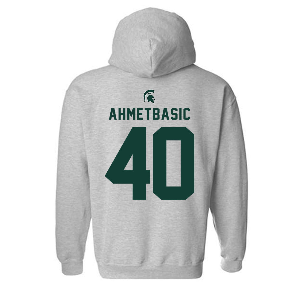 Michigan State - NCAA Football : Tarik Ahmetbasic - Generic Shersey Hooded Sweatshirt