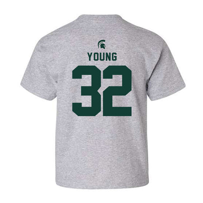Michigan State - NCAA Football : Evan Young - Generic Shersey Youth T-Shirt-1