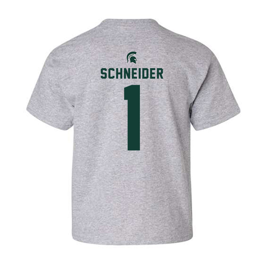 Michigan State - NCAA Women's Volleyball : Lia Schneider - Generic Shersey Youth T-Shirt-1