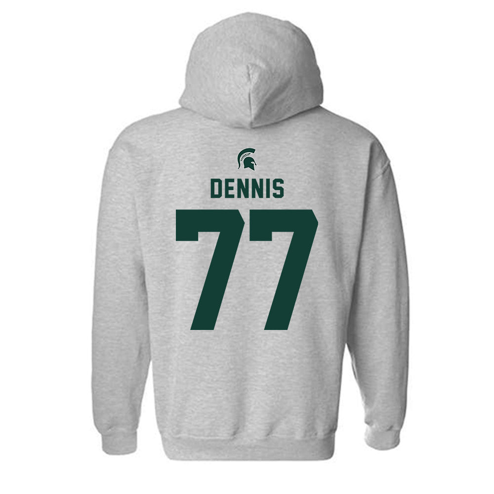 Michigan State - NCAA Football : Andrew Dennis - Generic Shersey Hooded Sweatshirt