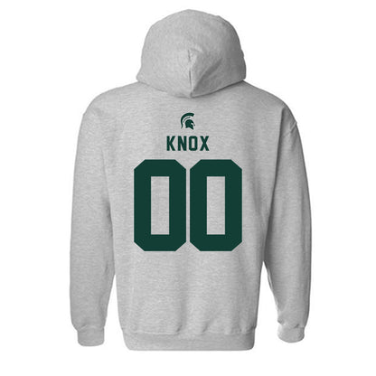 Michigan State - NCAA Men's Soccer : JEB Knox - Generic Shersey Hooded Sweatshirt-1