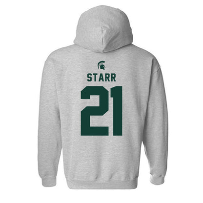 Michigan State - NCAA Softball : Alex Starr - Generic Shersey Hooded Sweatshirt-1