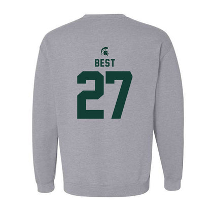 Michigan State - NCAA Men's Ice Hockey : Gavin Best - Generic Shersey Crewneck Sweatshirt-1