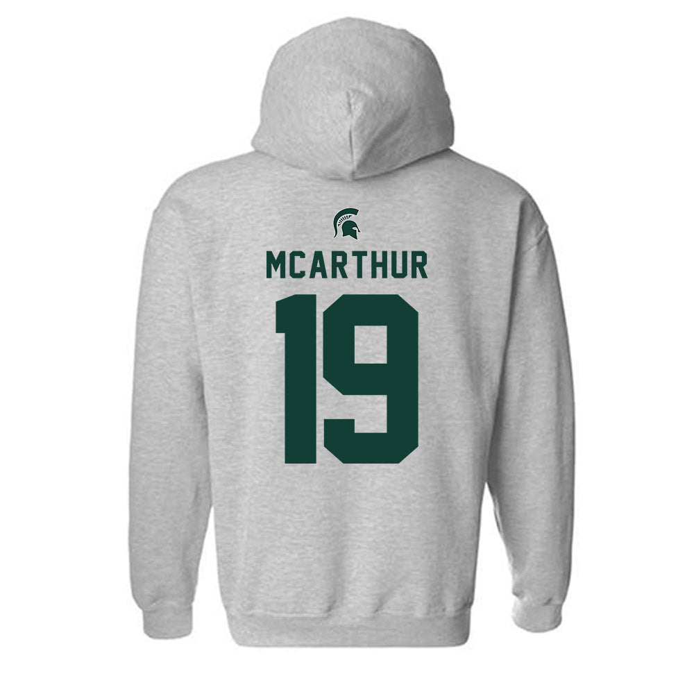 Michigan State - NCAA Women's Volleyball : Amani McArthur - Generic Shersey Hooded Sweatshirt