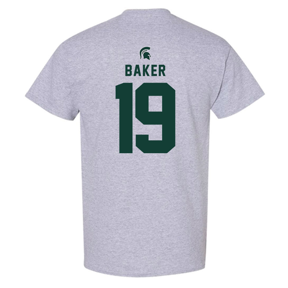 Michigan State - NCAA Men's Ice Hockey : Austin Baker - Generic Shersey T-Shirt-1