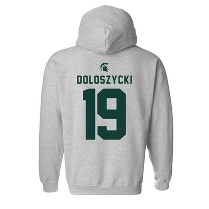 Michigan State - NCAA Softball : Sydney Doloszycki - Generic Shersey Hooded Sweatshirt-1