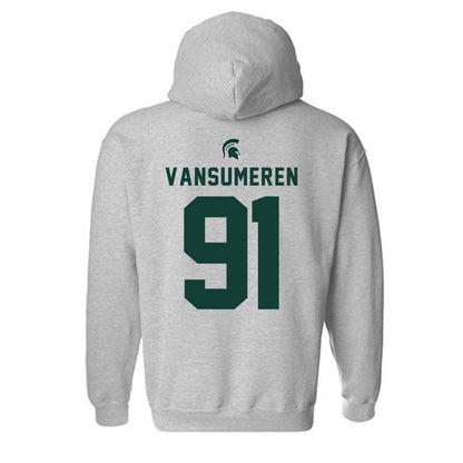 Michigan State - NCAA Football : Alex Vansumeren - Generic Shersey Hooded Sweatshirt