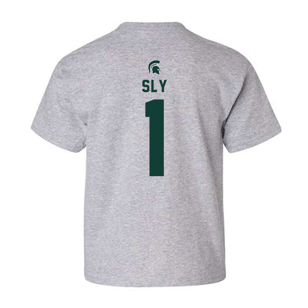 Michigan State - NCAA Men's Soccer : Michael Sly - Generic Shersey Youth T-Shirt-1