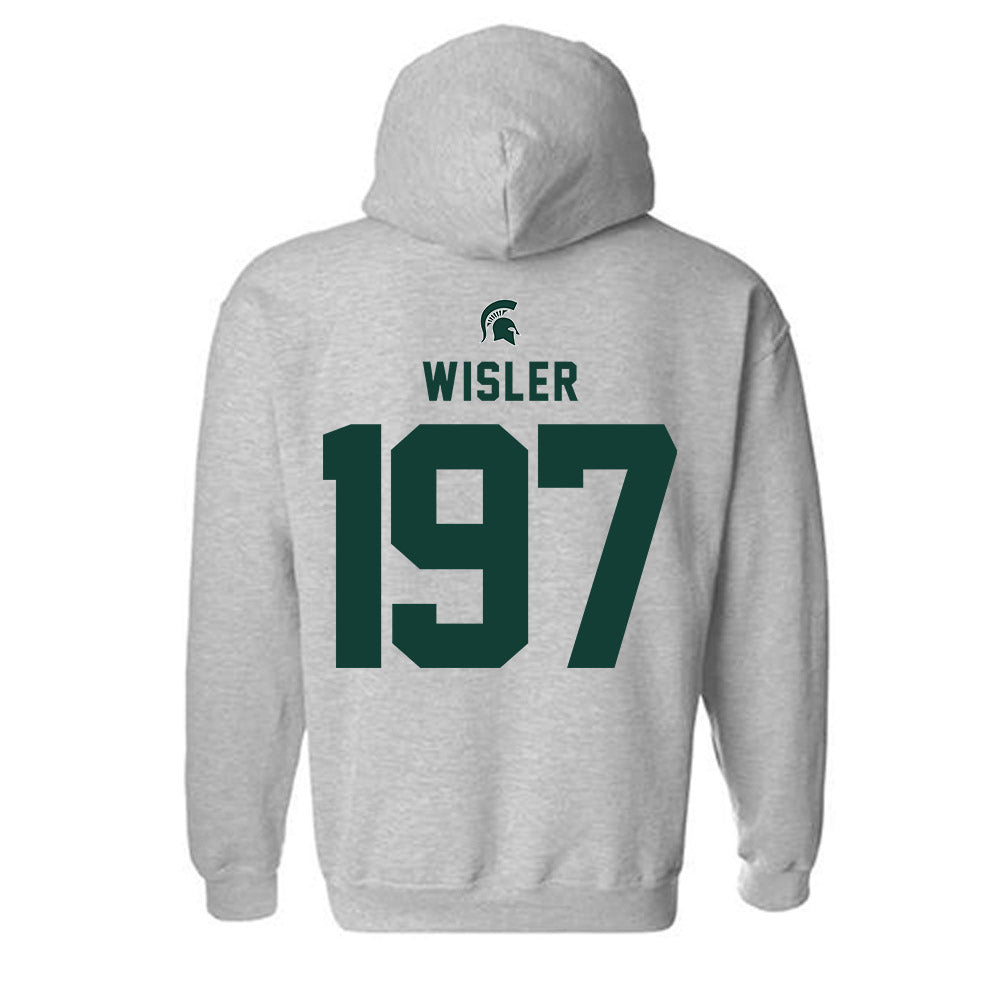 Michigan State - NCAA Wrestling : Kael Wisler - Generic Shersey Hooded Sweatshirt-1