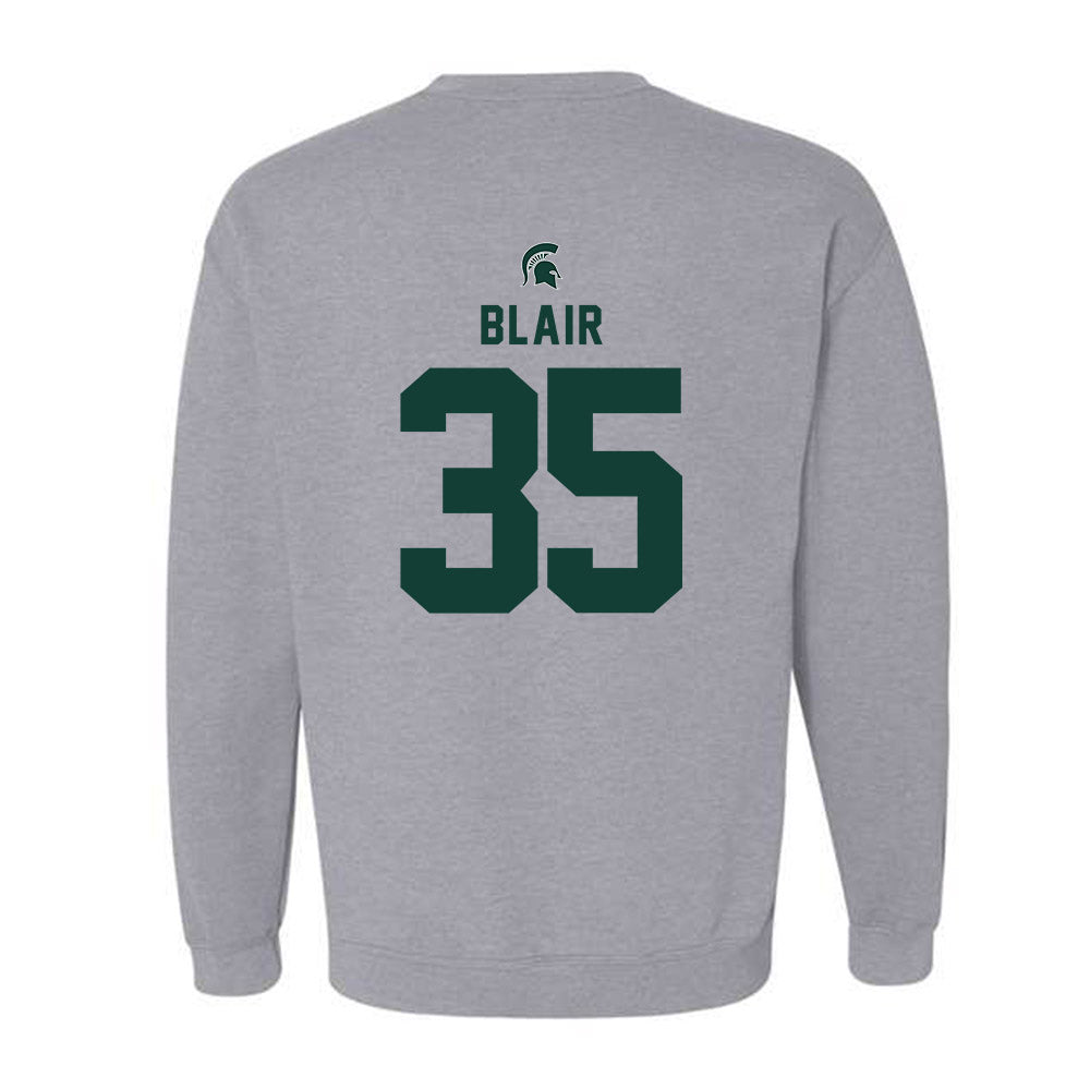 Michigan State - NCAA Women's Basketball : Kennedy Blair - Generic Shersey Crewneck Sweatshirt