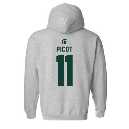 Michigan State - NCAA Baseball : Parker Picot - Generic Shersey Hooded Sweatshirt-1