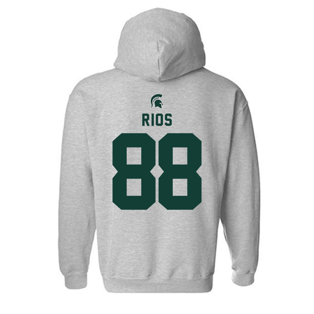 Michigan State - NCAA Football : Kai Rios - Generic Shersey Hooded Sweatshirt-1