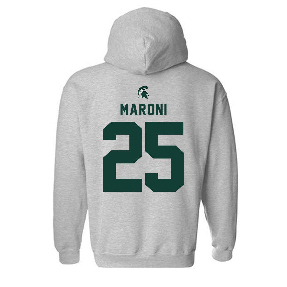 Michigan State - NCAA Women's Soccer : Samantha Maroni - Generic Shersey Hooded Sweatshirt-1