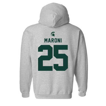 Michigan State - NCAA Women's Soccer : Samantha Maroni - Generic Shersey Hooded Sweatshirt-1