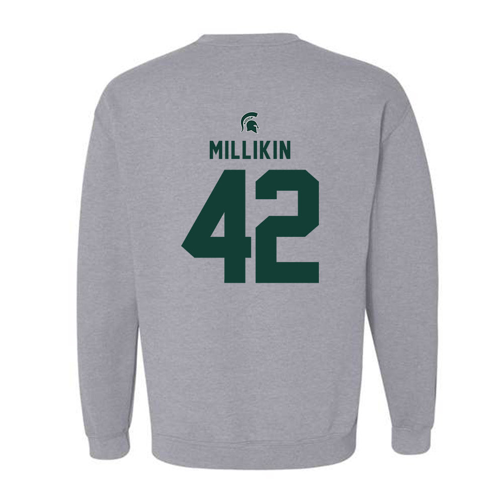 Michigan State - NCAA Football : David Millikin - Generic Shersey Crewneck Sweatshirt