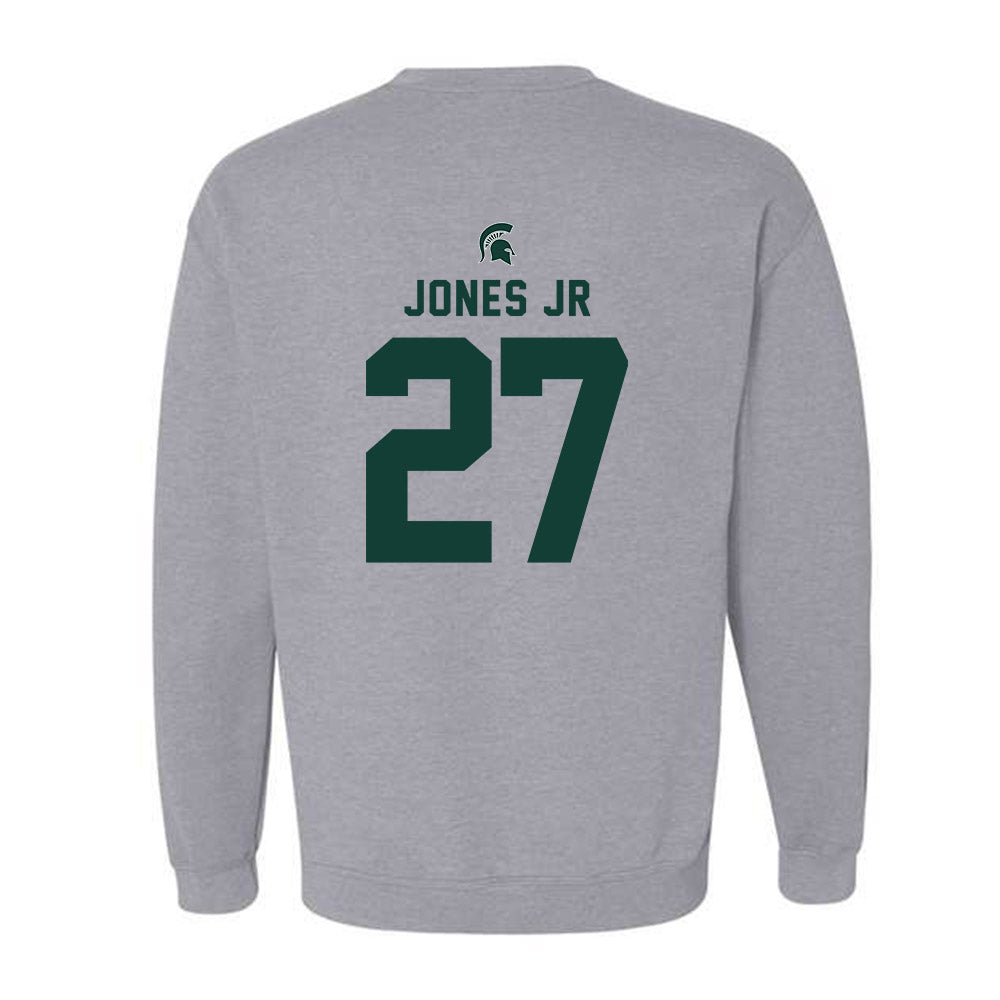 Michigan State - NCAA Football : Darrin Jones Jr - Generic Shersey Crewneck Sweatshirt-1