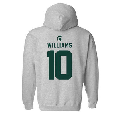 Michigan State - NCAA Baseball : Nicklas Williams - Generic Shersey Hooded Sweatshirt