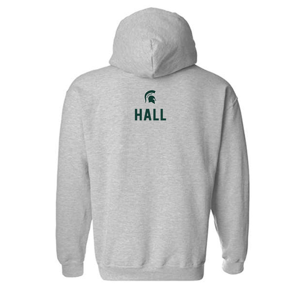 Michigan State - NCAA Women's Track & Field : Anyssa Hall - Generic Shersey Hooded Sweatshirt-1