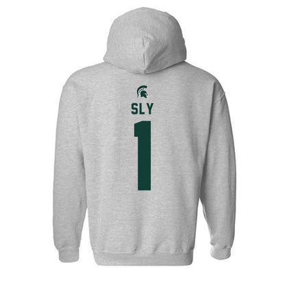 Michigan State - NCAA Men's Soccer : Michael Sly - Generic Shersey Hooded Sweatshirt-1