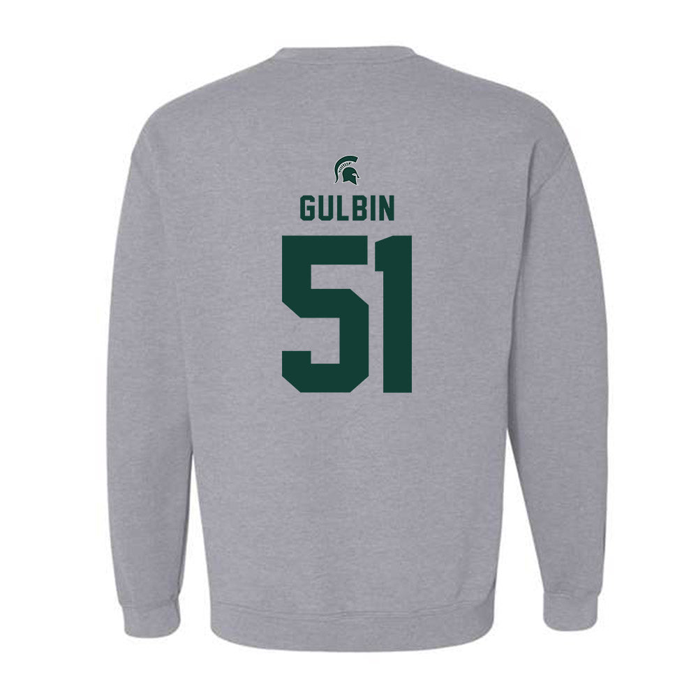 Michigan State - NCAA Football : Matthew Gulbin - Generic Shersey Crewneck Sweatshirt-1