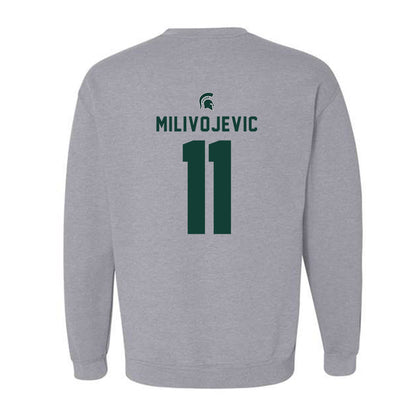 Michigan State - NCAA Football : Alessio Milivojevic - Generic Shersey Crewneck Sweatshirt-1