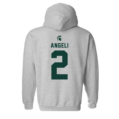 Michigan State - NCAA Women's Field Hockey : Nina Angeli - Generic Shersey Hooded Sweatshirt