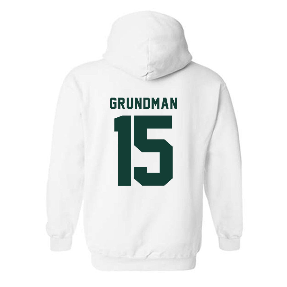 Michigan State - NCAA Baseball : Gannon Grundman - Generic Shersey Hooded Sweatshirt-1
