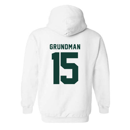 Michigan State - NCAA Baseball : Gannon Grundman - Generic Shersey Hooded Sweatshirt-1
