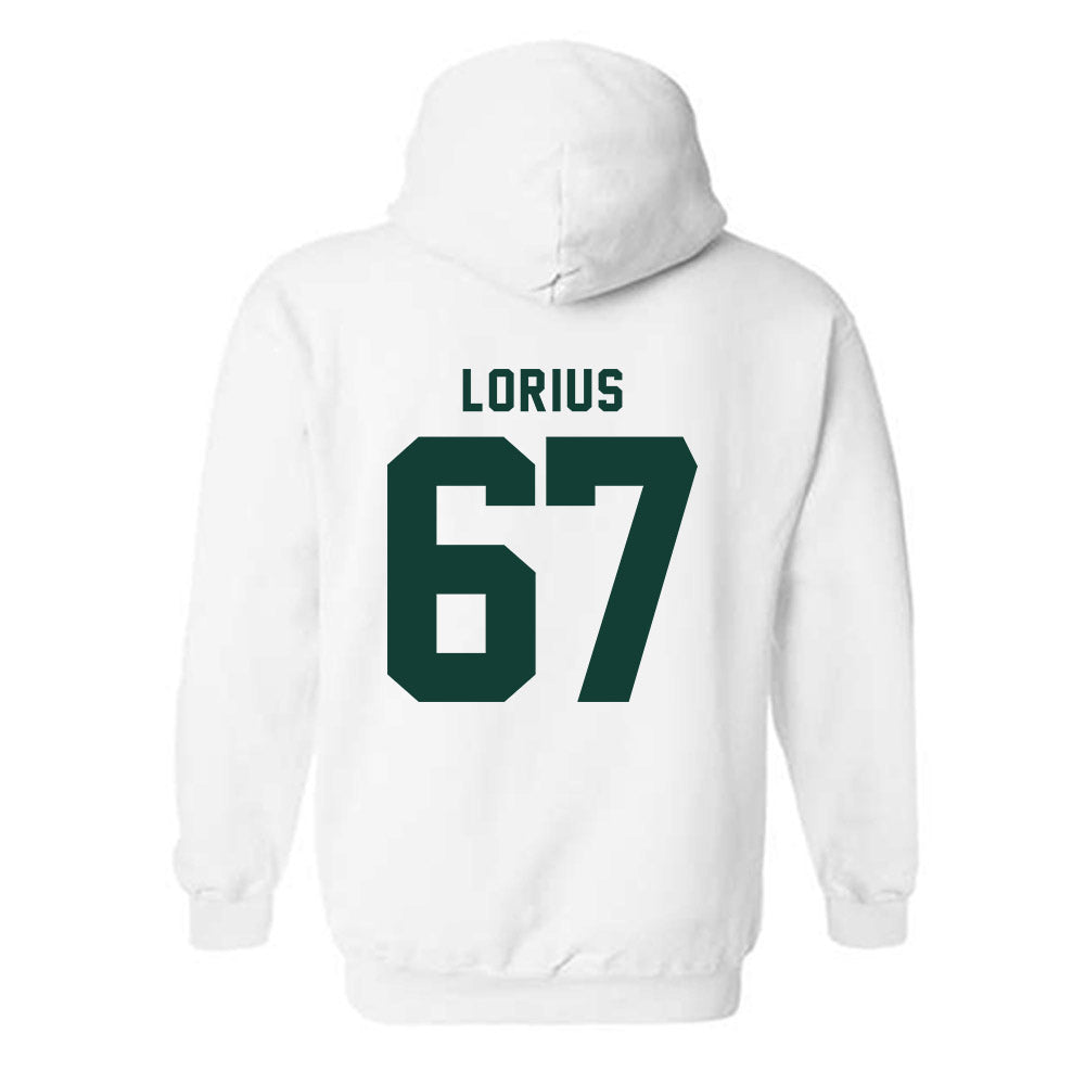 Michigan State - NCAA Football : Hayden Lorius - Generic Shersey Hooded Sweatshirt-1