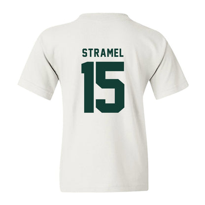 Michigan State - NCAA Men's Ice Hockey : Charlie Stramel - Youth T-Shirt-1