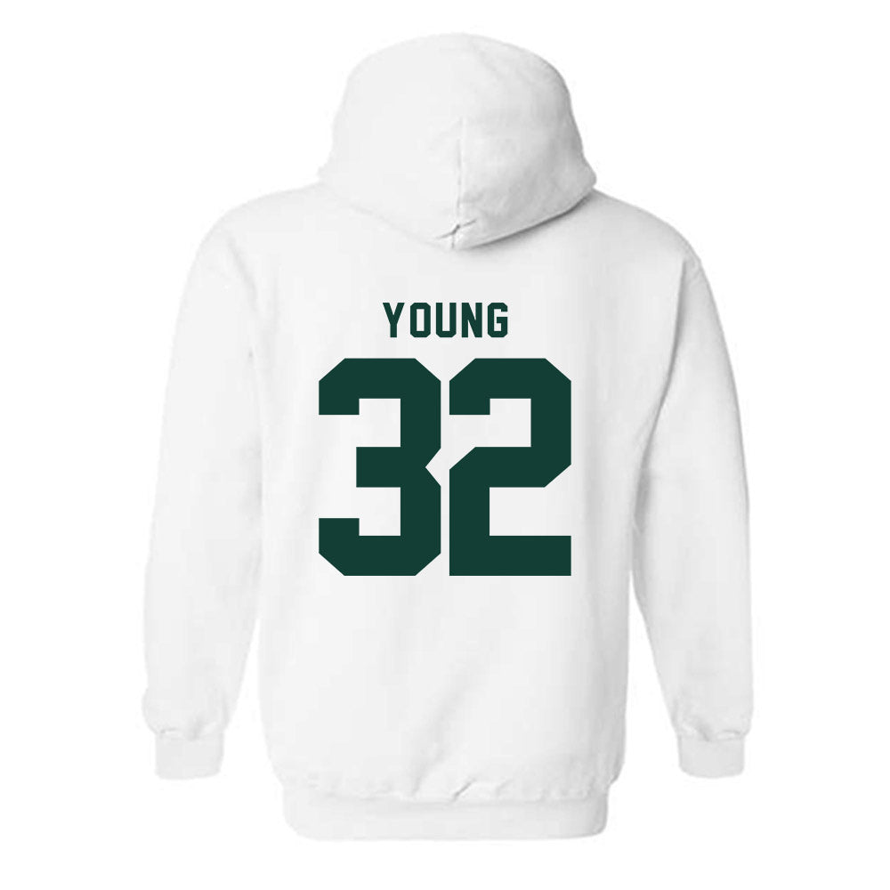 Michigan State - NCAA Football : Evan Young - Generic Shersey Hooded Sweatshirt-1